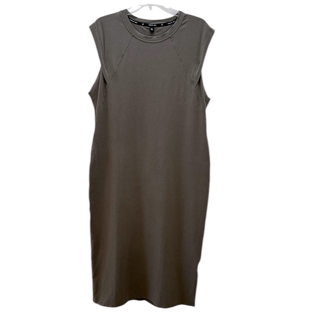 Public Rec Gray Go To Tank Dress XL Pima Cotton Blend Sporty